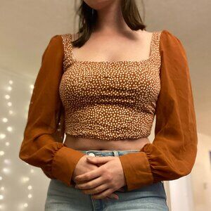 Square neck boho princess blouse
